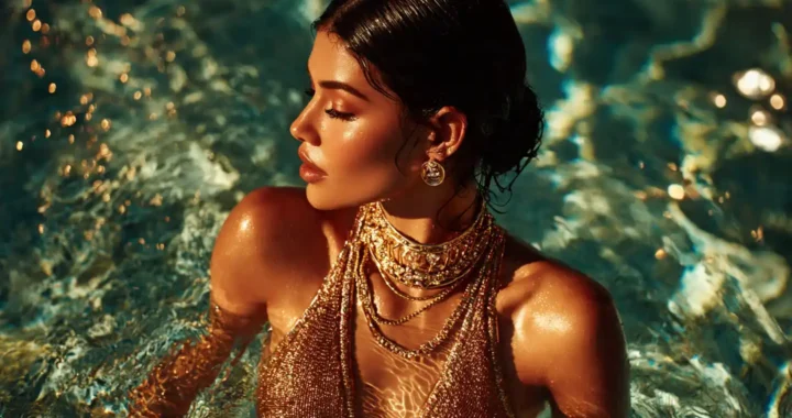Kylie Jenner Makes Poolside Glamour Look
